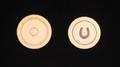 210 Ivory Poker Chips One with horseshoe design 1890