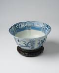 Chinese Blue Transferware Serving Bowl