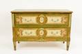 E 20th C Painted 2 Drawer Commode