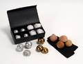 318 Paul Foxs set of eight aluminum billiard balls