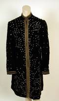 206 Rhinestonestudded velveteen theatrical tunic worn