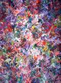 Abstract Flower Painting by Wolfgang Heinz Unger