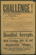 239 Houdini Harry Challenge Houdini Accepts 1907