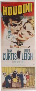 243 Houdini movie insert poster and window card