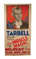 249Poster Tarbell  his new sensational Miracle Magic