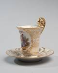 A Dresden Cup and Saucer
