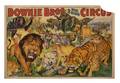 103 Downie Bros 3 Ring Circus Erie Litho ca1940