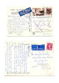 436 Two postcards from Dai Vernon to Gerald Kosky