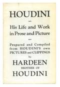 Hardeen Theodore Weiss Houdini His Life and Work in