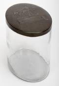 569 Sterling Gum Cylindrical Glass Store Display Jar