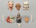 Nine misc Devil  Skull porcelains Not Royal
