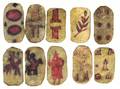 Ten Apache Indian Playing Cards Circa 1885 The cards