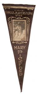 Pickford Mary Felt Souvenir Pennant Famous Player