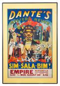 Dante SimSalaBim stone lithograph poster ca 1935