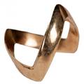 Channing Pollocks Gold Wishbone M Ring