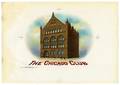 754A The Chicago Club Cigar Box Label Proof Circa