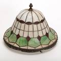 729B Vintage Stained Glass Ceiling Light Fixture
