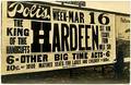 Hardeen billboard realphoto postcard 1908