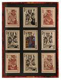 Yingst Kreg Nine framed linoleum prints of the Kings