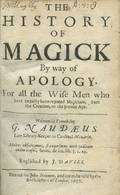 Naude Gabriel The History of Magick London 1657