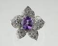 Sterling  Amethyst Ring This superbly fashionable