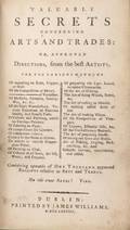 Valuable Secrets Concerning Arts and Trades Dublin