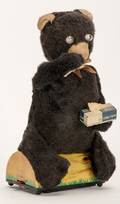 823 Sneezing Bear Toy Japan Linemar 1950s Battery
