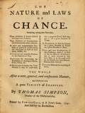 Simpson Thomas The Nature and Laws of Chance London