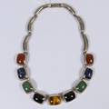 A Sterling and Semiprecious Stone Necklace