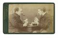 Carte de Visite of Two men Playing Cards ca 1890