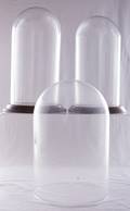 Glass Doll Display Domes Three 3