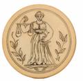 Lady Liberty Ivory Poker Chip Circa 1880 Exc 1 58