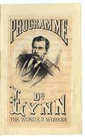 Lithographed Dr Lynn Programme Booklet ca 1880s
