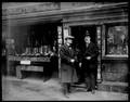 Photo Glass Negative of Houdini in front of bookseller