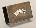 Sterling Silver Match Box Holder Marked WW Sterling