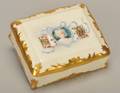 French Porcelain Playing Card Box Tressemann  Vogt