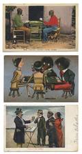 Collection of Black Americana Gambling Postcards