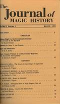 Journal of Magic History Steven Tigner Complete File
