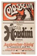 Houdini  German 1905 Art Nouveau style poster