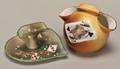 Nippon Porcelain Ashtray  Cigarette Holder Hand