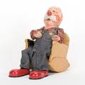 938 Smoking Grandpa Toy Japan GBC Toys 1960s