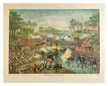 1862 The Battle of Shiloh Civil War Lithograph