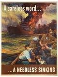 A Careless Word A Needless Sinking 1944 Onesheet