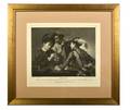 Michelangelo de Caravaggio Lusores Etching Rome ca