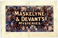 Devant David Maskelyne  Devants Mysteries Program