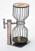 ChuckaLuck Cage Cage with three dice and brass tag