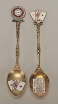 Two MonteCarlo Enamel Souvenir Spoons French ca
