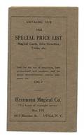 Herrmann Magical Co Gambling Catalogue NY 1921