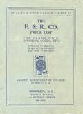 F  R Co Gambling Catalog Hoboken NJ ca 1910