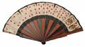 Victorian Fan with Hand Painted Playing Cards Ca
